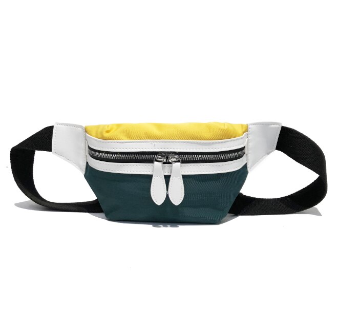 Saco da cintura feminina 2020 nova lona lazer panelled fanny pacote para meninas carta bum saco packs moda peito saco crossbody cinto: 1