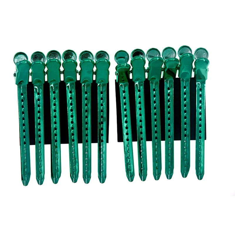Barber Short Iron Leather Clip Hairdressing Crane Mouth Clip Hairdressing CY-C102 Bone Color Steel Clip Barber Accessories