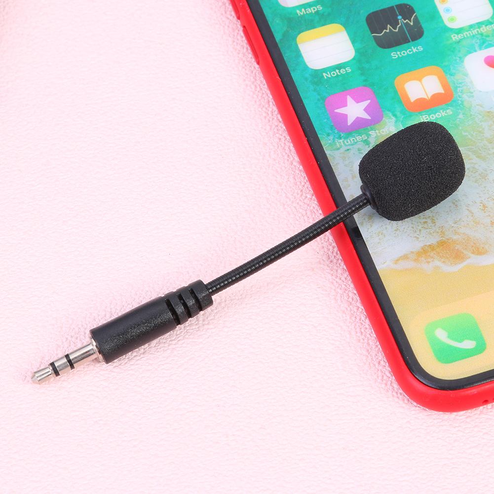 Mini 3.5mm Interface Noise Canceling Flexible Microphone Studio Mic for Laptop Noise Resistance Strong Anti-interference Ability