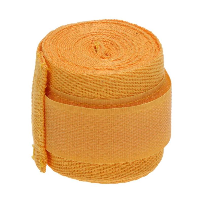 Sportband boxning bandage muay mma taekwondo handhandske wrap: Gul