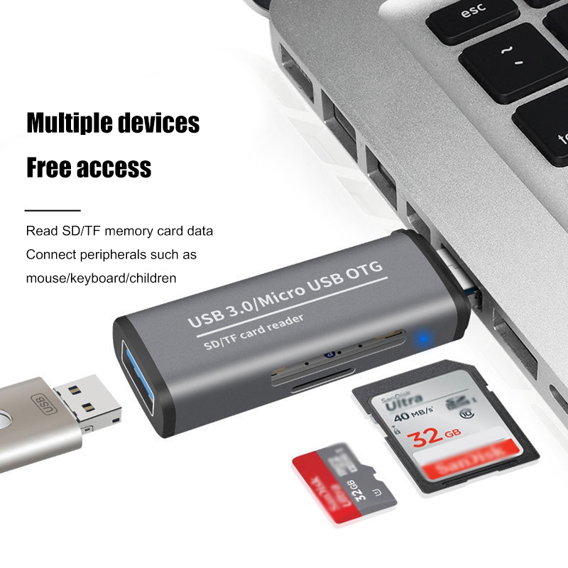 Computer Kartenleser 2 In 1 USB3.0 Multifunktions Otg High Speed TF/Digital Security Kartenleser Mehrere Desktop Karte reader