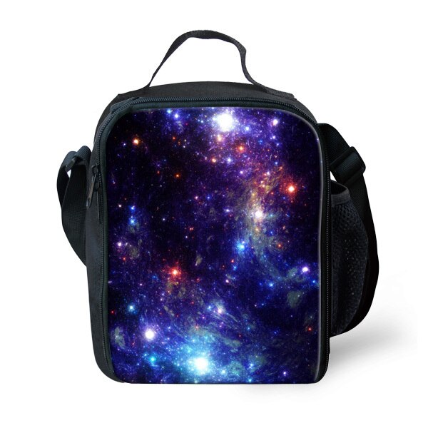 Manter quente galaxy almoço sacos para crianças saco de almoço isolado saco térmico caixa refrigerador crianças escola lancheira termica: D0352G