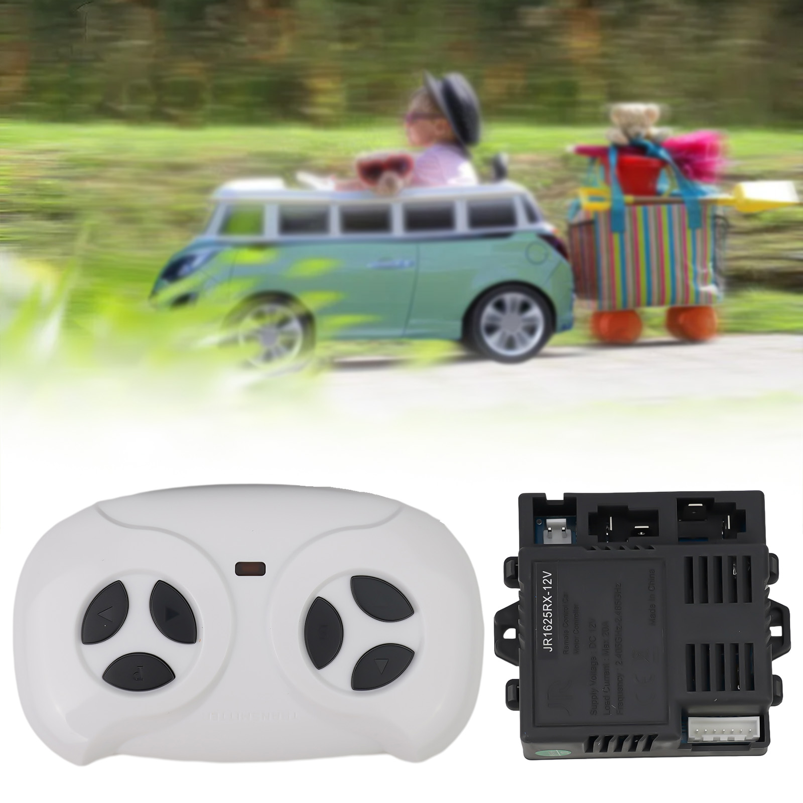 = jr1625rx-12v mottakere 2.4g sendere = bluetooth-fjernkontrollboks for elektriske lekebiler og elektriske motorer til barn