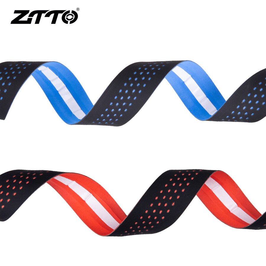 ZTTO-Cinta adhesiva antivibración, de , para Barra de bicicleta de carretera, EVA PU, con revestimiento colorido y 2 tapones