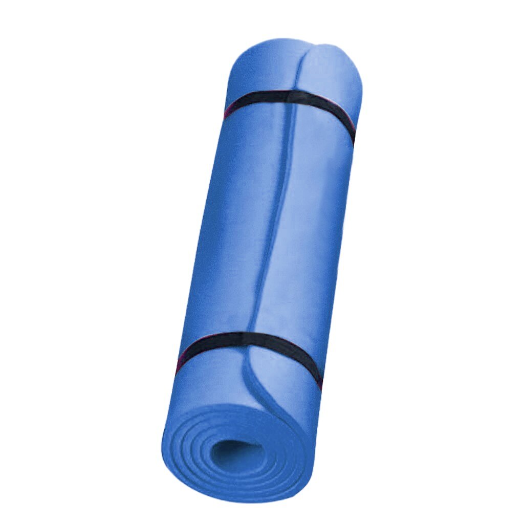 yoga mat for Exercise, Yoga, and Pilates Gymnastics Anti-skid Sports Fitness Mat Waterproof Thick NBR Comfort Foam Yoga Mat: Blue