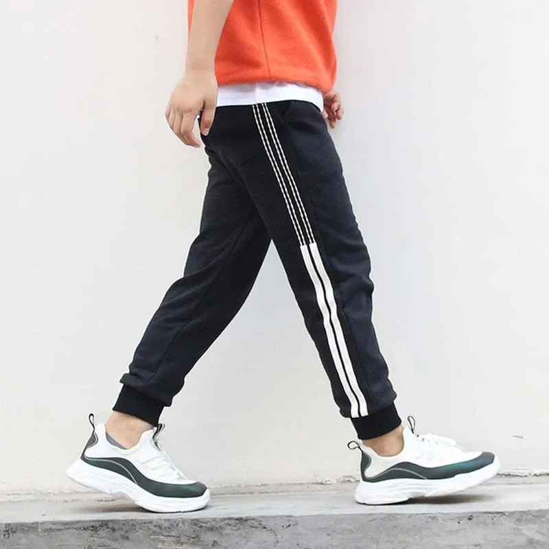 IENENS niños bebés pantalones sueltos de algodón ropa deportiva niños usan pantalones elásticos infantiles 5 6 7 8 9 10 11 12 años: Azul cielo / 5 años