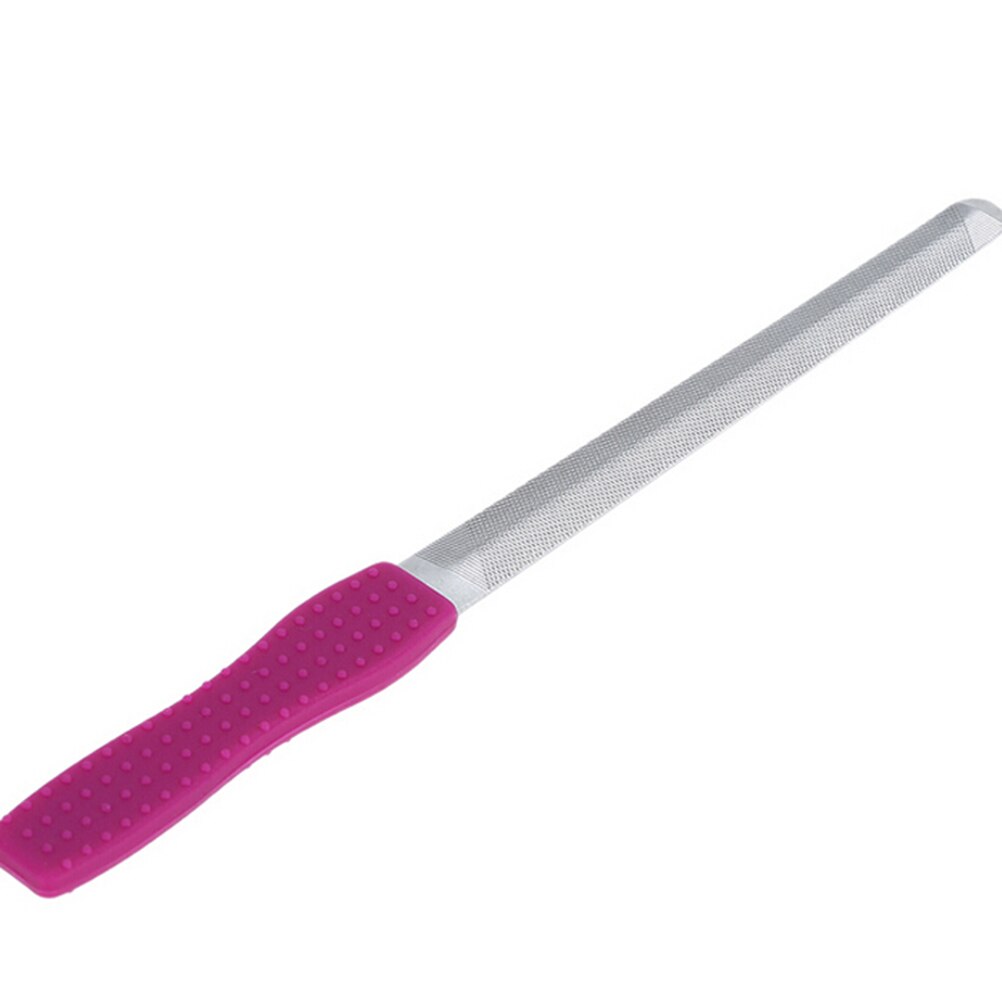 Stainless Steel Nail File Buffer Metal Double Side Grinding Rod Manicure Pedicure Scrub Nail Arts Tools Thick