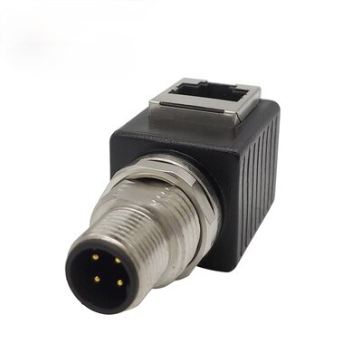 M12 to RJ45 Ethernet extension connector: Type 4