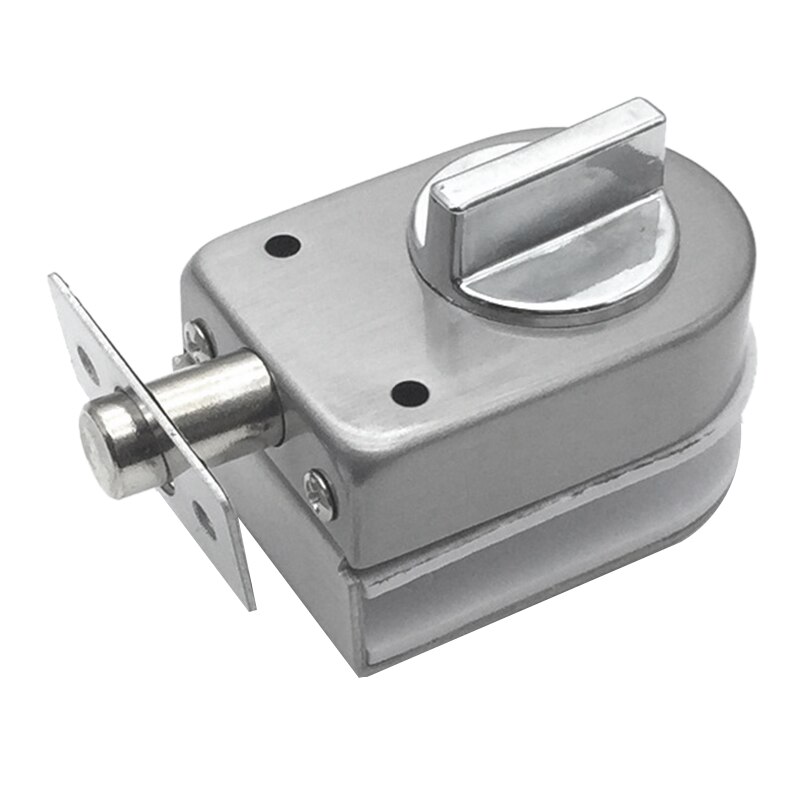 Cerradura para puerta corredera de vidrio, cerradura de puerta de vidrio de acero inoxidable sin apertura para accesorios de baño y cuarto de Ducha: Default Title