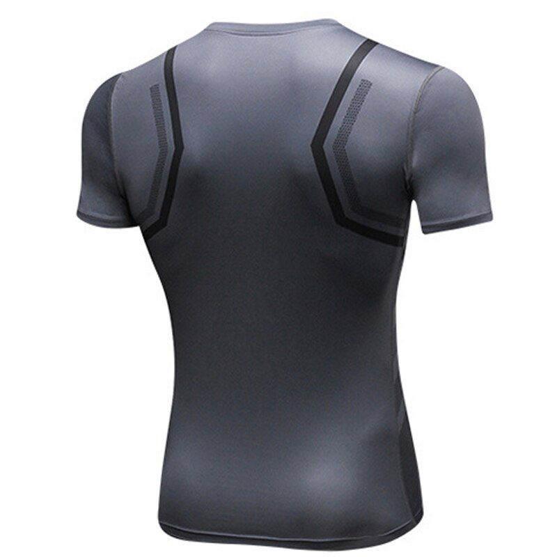 Herre quick dry mma fitness rashguard t-shirt 3d trykte korte ærmer kompression løbetoppe åndbart crossfit gym sportstøj