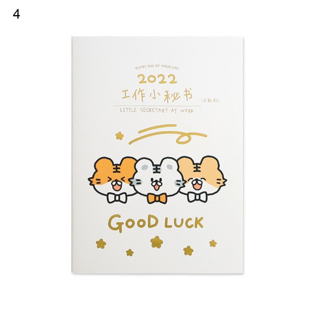 Agenda Planner Hechtdraad 2022 Planner Papier Opvallende Creatieve Wekelijkse Maandelijkse 2022 Jaar Kalender Boek: 4