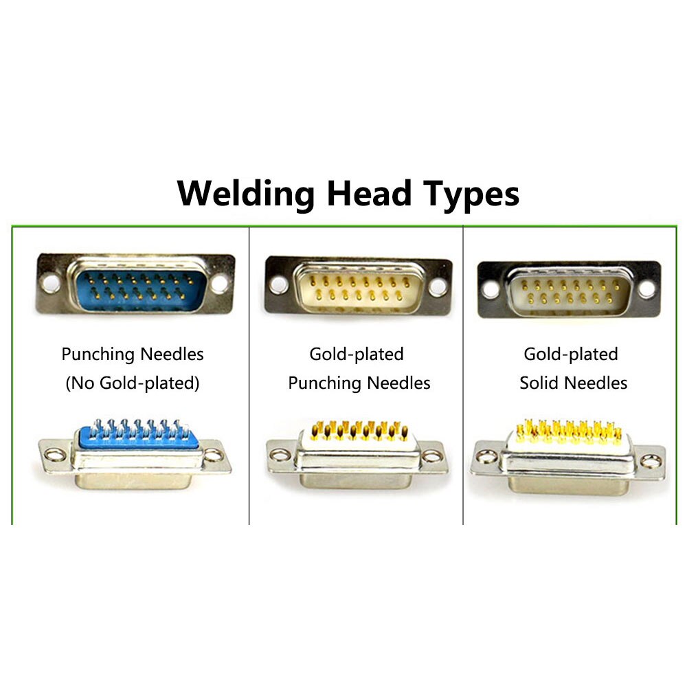 DB15 Mannelijke Plug/Vrouwelijke Socket Metalen Shell Kit 2 Rijen 15 Pin Serial Port Connector Socket D-SUB15 Adapters