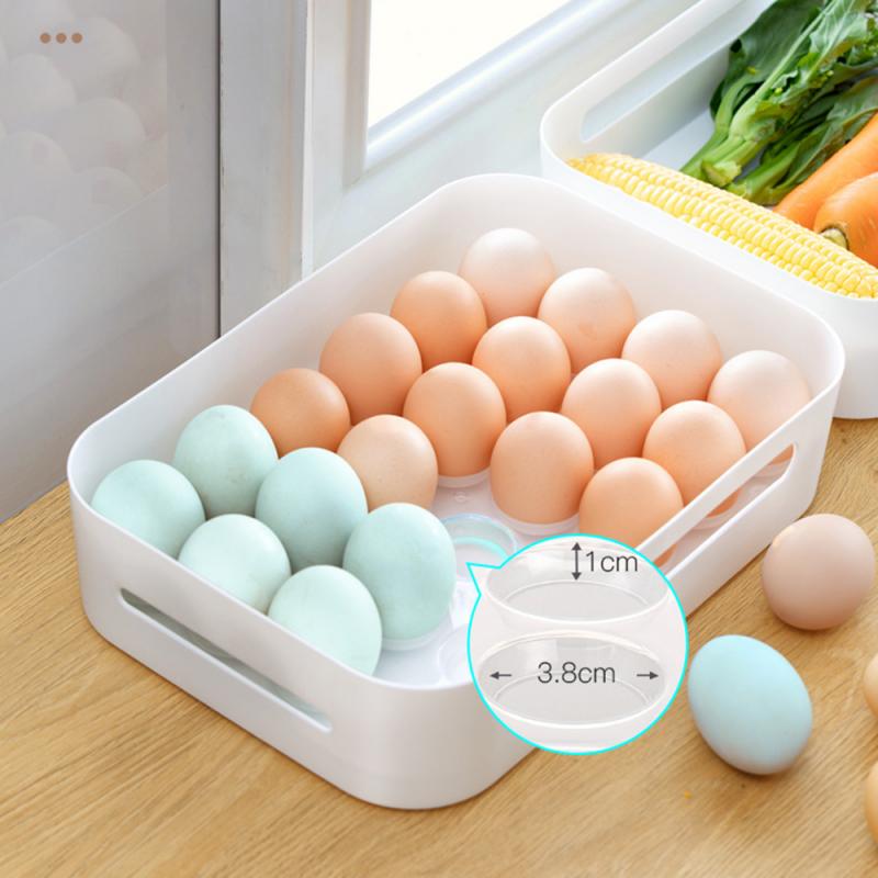 24 Grids Kitchen Fridge Organizer Food Preservation Food Storage Box Kitchen Refrigerator Egg Fruits Fresh Keeping Containers