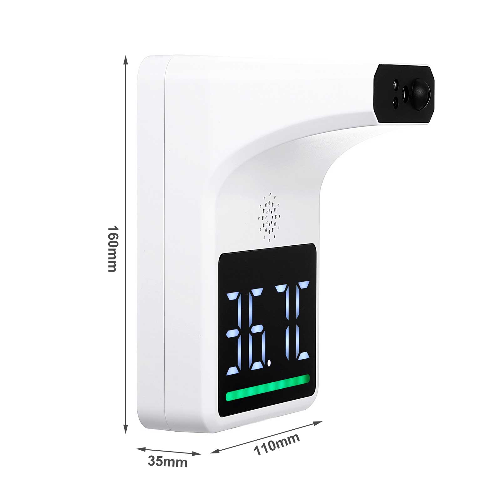 Wall Mounted Non-Contact Infrared Forehead Thermometer Forehead Infrared Digital Contactless Temperature Measuring Machine