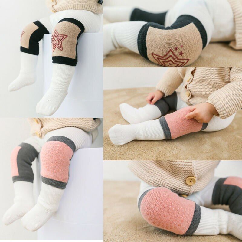 Emmababy enfant en bas âge enfants bébé garçon filles Safty ramper anti-dérapant genouillères antidérapant genouillère chaussettes ensemble chaude