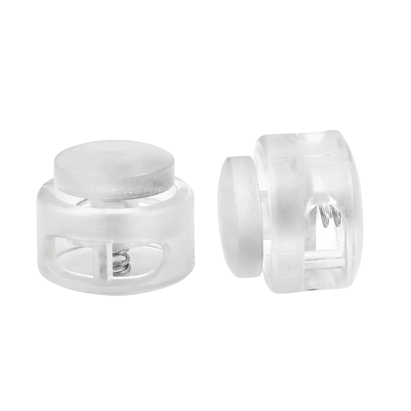 10 Stuks Ronde Plastic Toggle Clip Stopper Twee Gaten Cord Lock Stopper Paracord Cord Lock Klem Schoenveter Cord Buckles 18mm Dia.: Antiek Messing