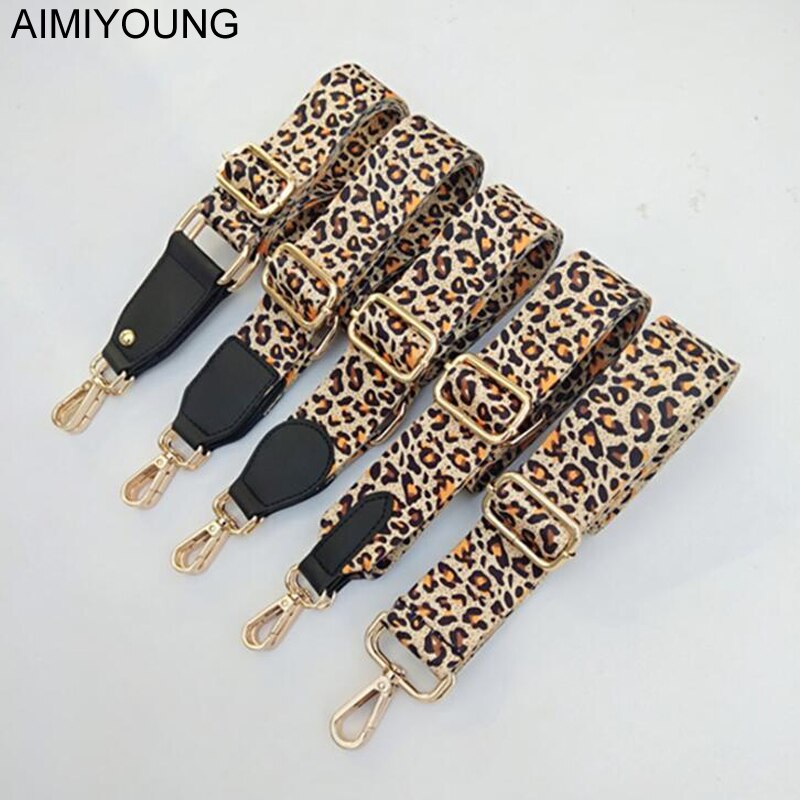 Aimyoung leopard laukku hihna käsilaukun vyö leveä olkalaukun hihna vaihtohihna lisävaruste laukku osa säädettävä vyö laukkuun