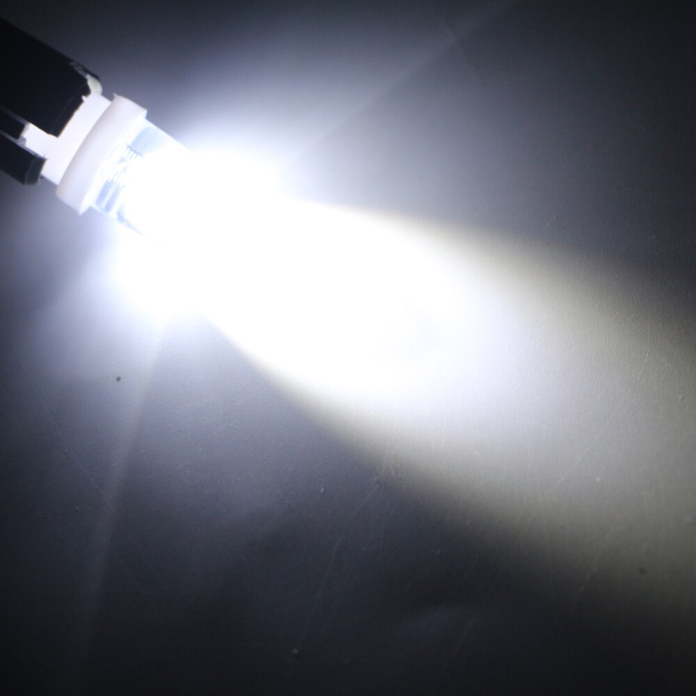 10pcs 6 Volt Led Bulb Pinball R Lens T10 W5W 2825 158 192 168 194 Lights 6V 6.3V Transparent Lens White Blue RGB Red Green Amber: White