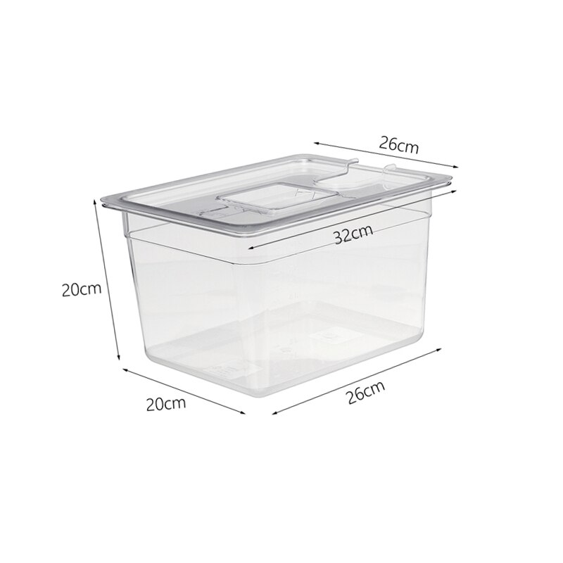 6L 11L Sous Vide Container Water Tank with Lid for Circulator Sous Vide Cooking Immersion Slow Cooker Cooking Tool