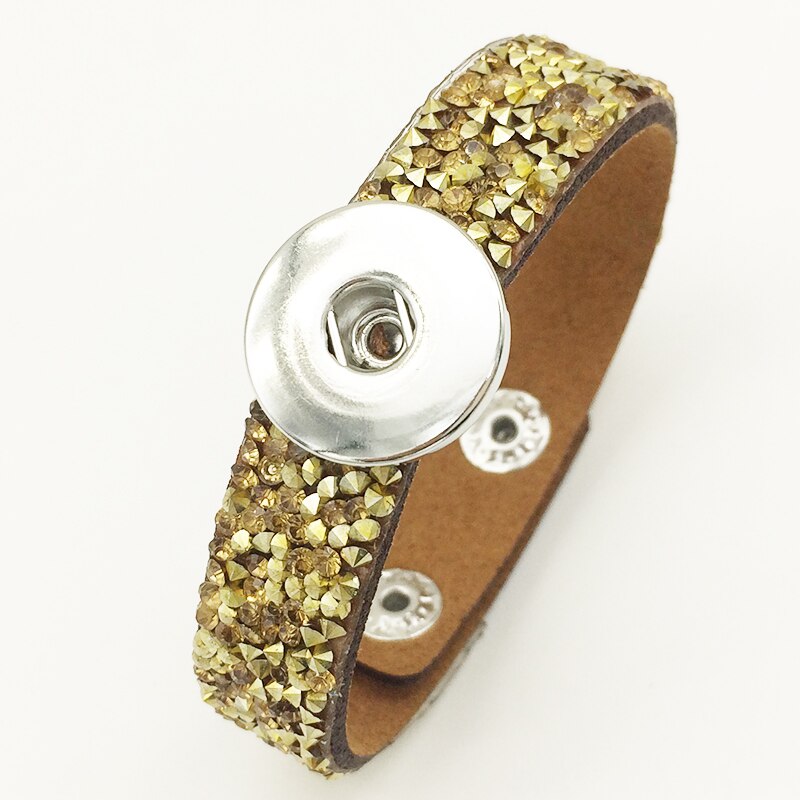 Koreaanse Fluwelen Kerst Crystal Drukknoop Armband GJ5733 (Fit 18Mm 20Mm Snaps) Bobosgirl: U