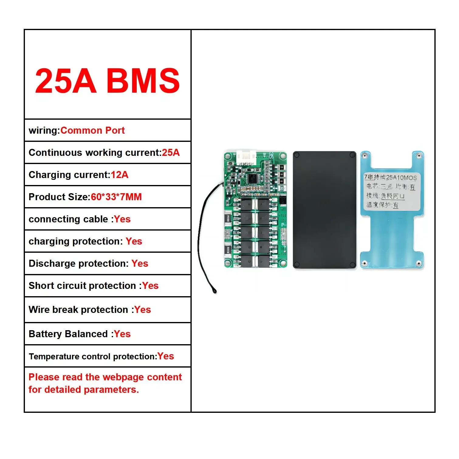 12 V 3S 4S Lifepo4 Li-Ion BMS mit Gleichgewicht NTC 18650 Lithium-Batterie 20 A 40 A 50 A 100 A 150 A 200 A Ladung Entladung Schutz Bord: Schwarz / 16a