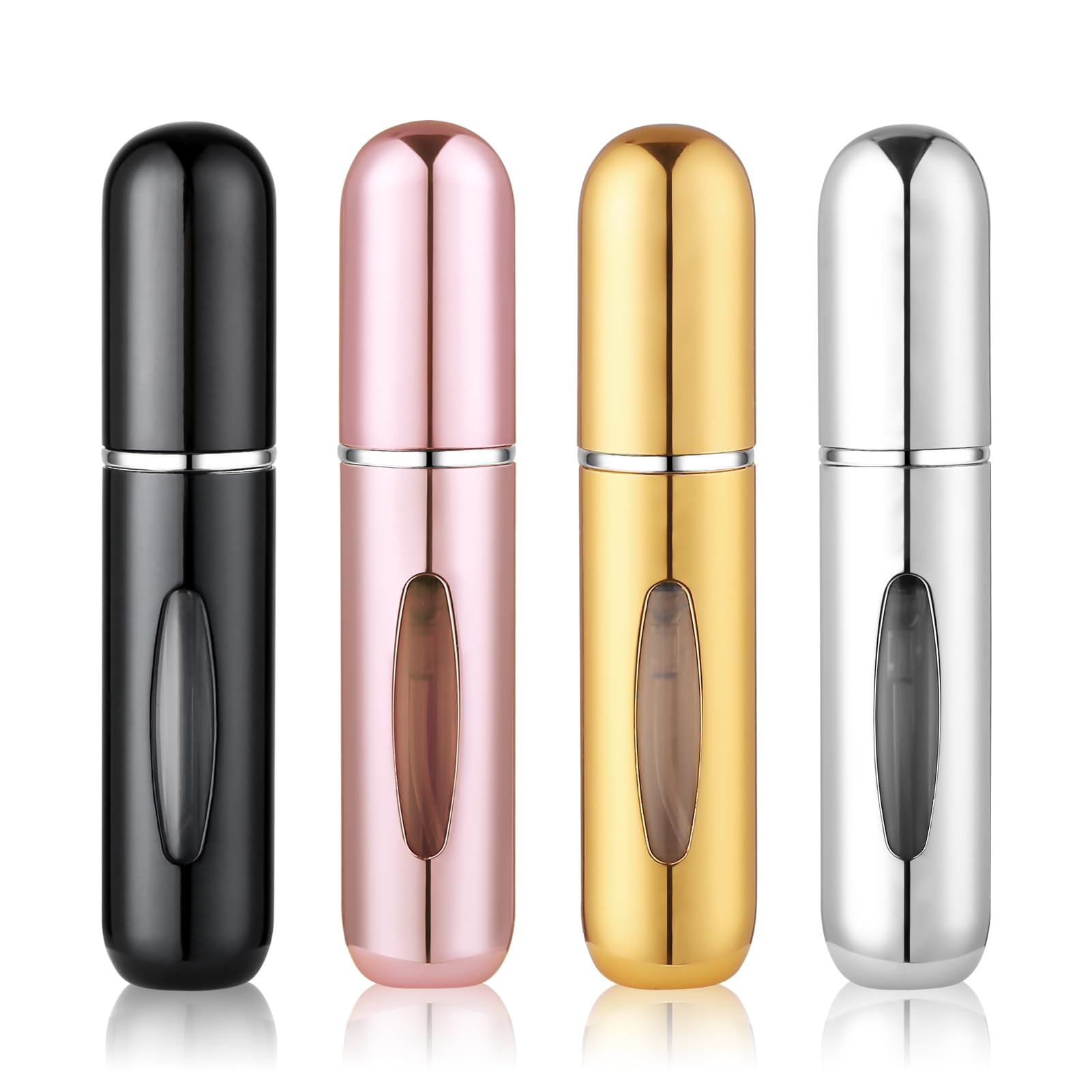 4Pcs Pocket Perfume Dispenser - Travel Perfume Bottle Refillable 5ml Spray Bottle - Perfume Travel Refillable Leak Proof: Yellow