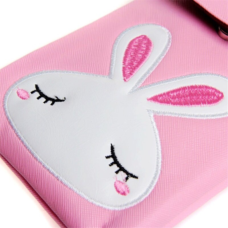 PU Cute Bao Bao Girls Cartoon Leather Shoulder Bag Female Purse Mini Crossbody Bags For Women Girl 18.5*12.5CM