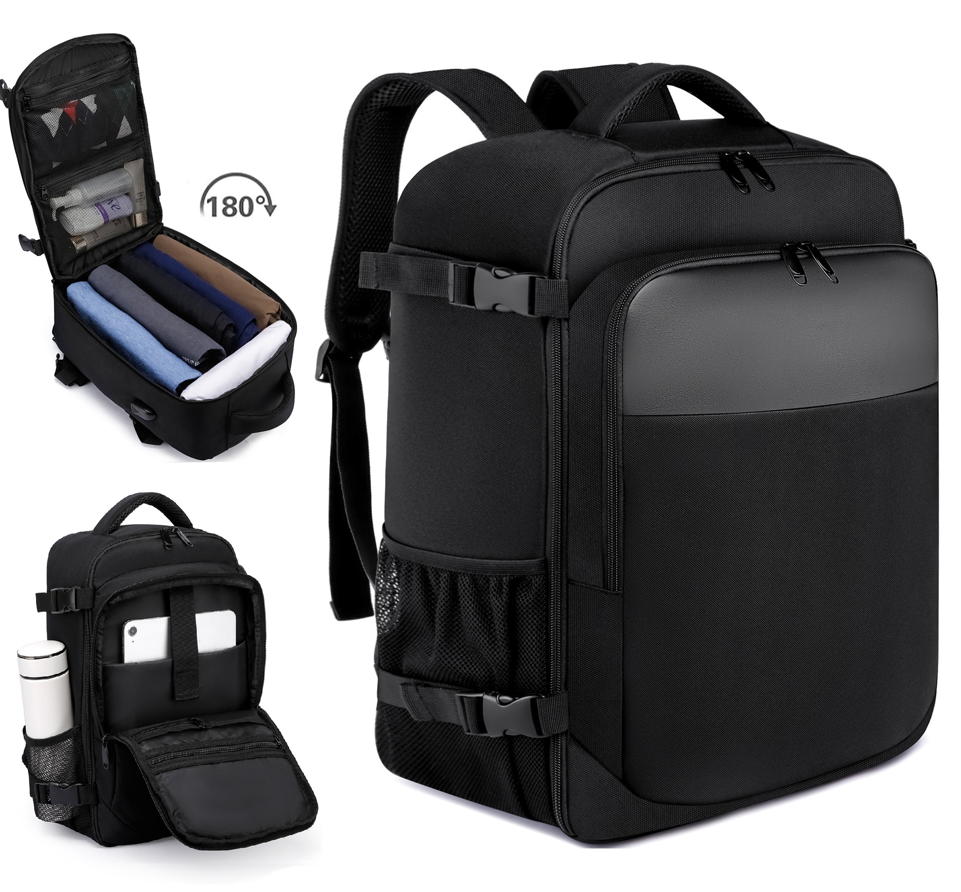 Travel Backpack Laptop Backpack Multi-functional Waterproof Large Capacity Cabin Bag With USB For Women And Men