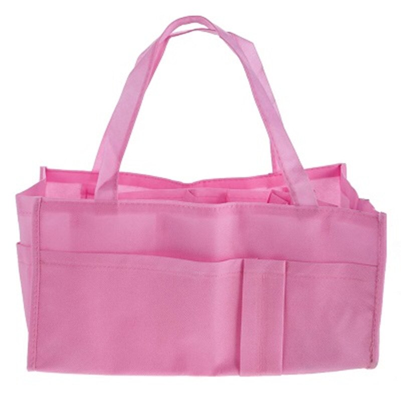Portable Baby Diaper Nappy Changing Bag Inserts Handbag Organizer Pouch Storage Inner Diapers Bottle Storage Mummy Bag Baby Bag: Pink