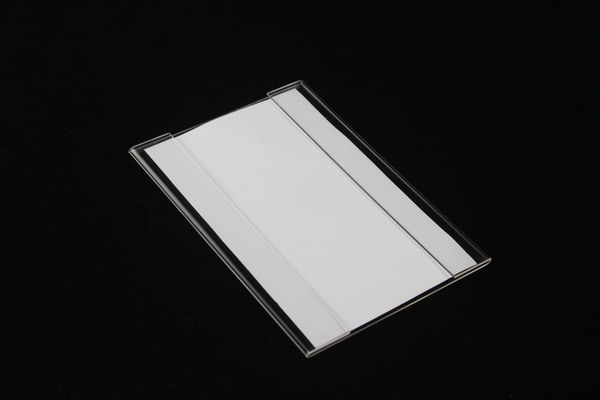 10X15cm 1.3mm Acrylic label sign tag price display rack shelf wall mounted desk adhesive label price sign holder label frame
