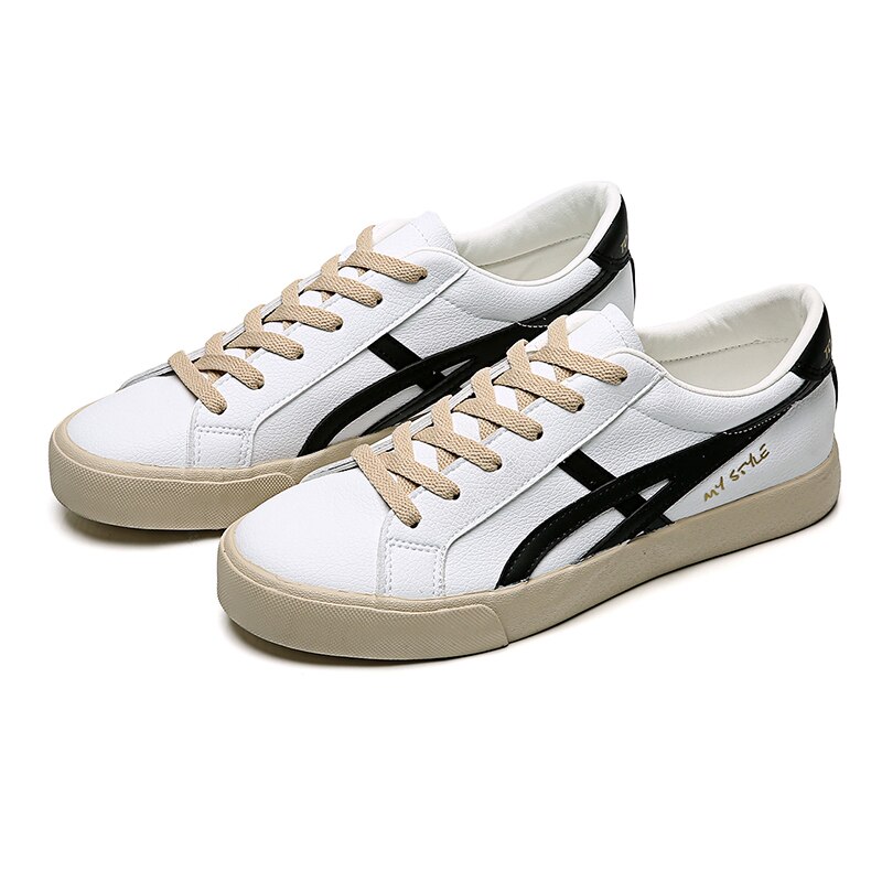 Menn fritidssko herresko lettvektskomfortable pustende walking joggesko casual sneakerslow skoler leiligheter sko: Hvit / 10