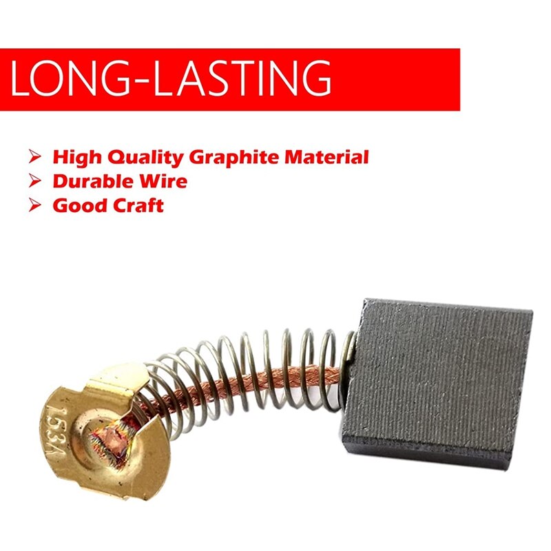 6-Pack Cb-157 Koolborstels Vervanging Koolborstels Voor Makita 181048-2,181047-4,194986-9,957805410 en Meer