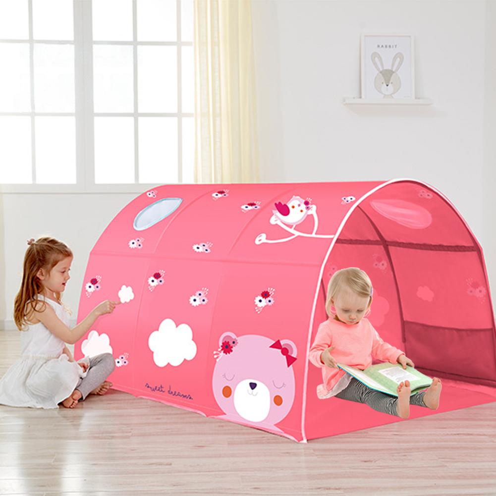 Bed Luifel Droom Kinderen Spelen Tenten Playhouse Privacy Ruimte Jongens Meisjes Peuters Up Draagbare Frame Gordijnen Bed Tent