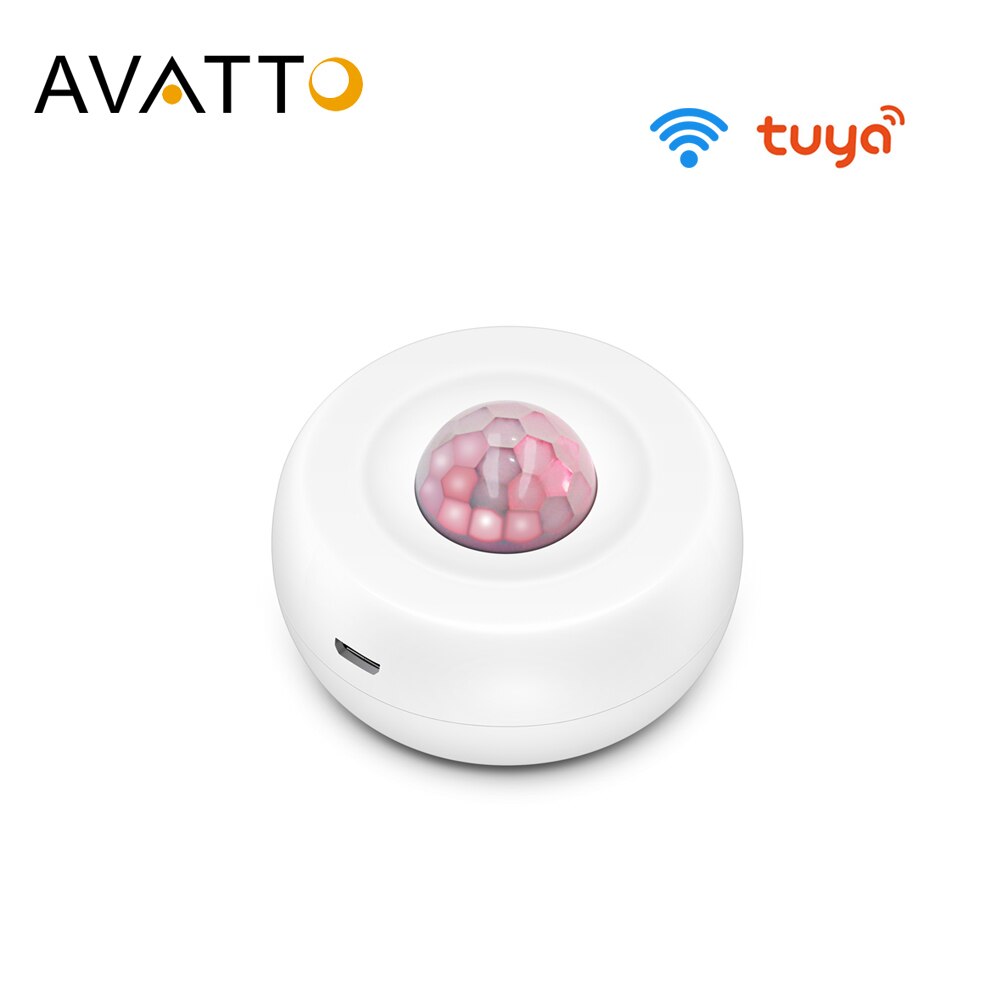 AVATTO Tuya WiFi PIR Motion Sensor Dectector, Smart Motion Sensor with Smart Life App Notification Alerts Smart Home Automation