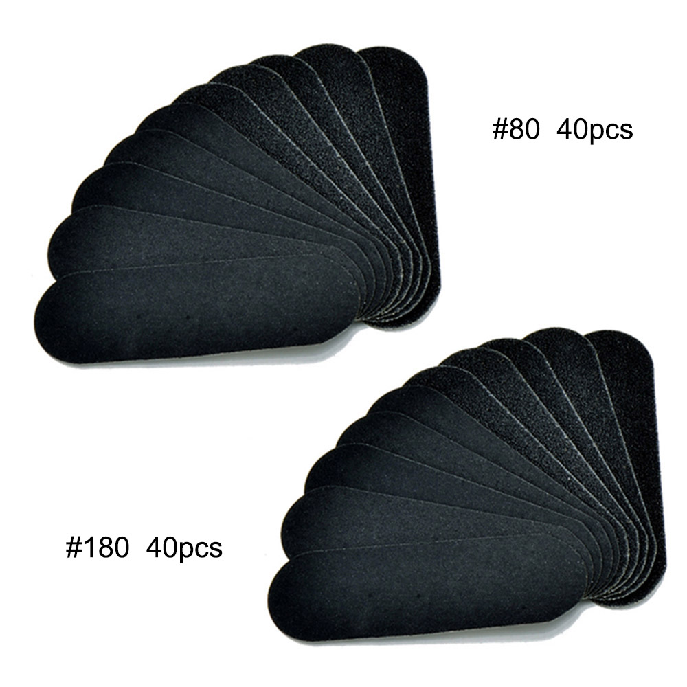 Foot Files Replace Sanding Cloth Pedicure Feet Files Foot-Care-Tool File-Calluses-Remover Dead Skin Foot Rasp Refill: mix grit 80pcs