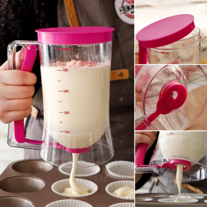 1PC distributeur de pâte gâteau pâte uniforme distributeur liquide distributeur glaçage bonbons entonnoir à main tasse Dessert outils