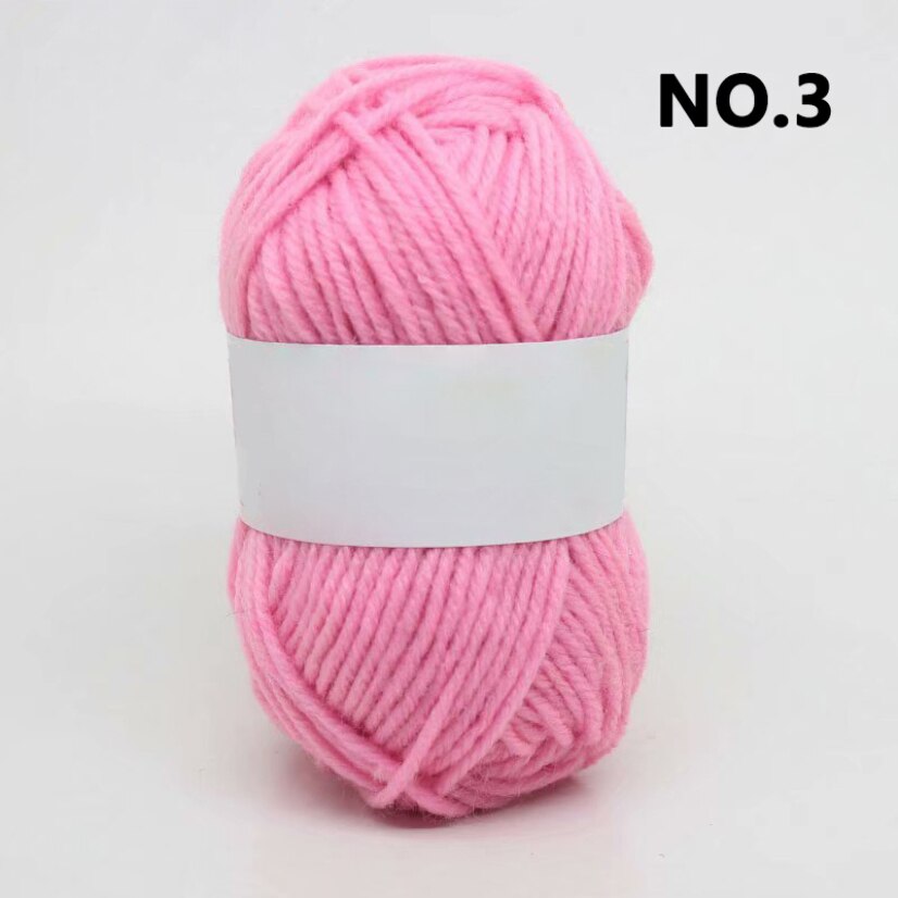 25g Soft Acrylic Yarn Knitting Crafts Soft Yarn Colorful Craft Baby Wool Knitted Diy Hand Made Doll Cloth Sweaters Yarn Balls: 3