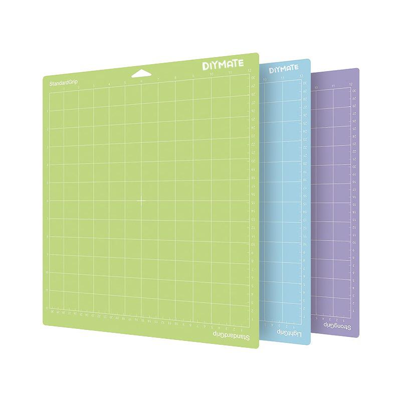 2022 3pcs/lot Mixed Color Engraving Machine Base Plate Cutting Mat For Cricut/cameo 4 With Adhesive Pvc Cutting Mats