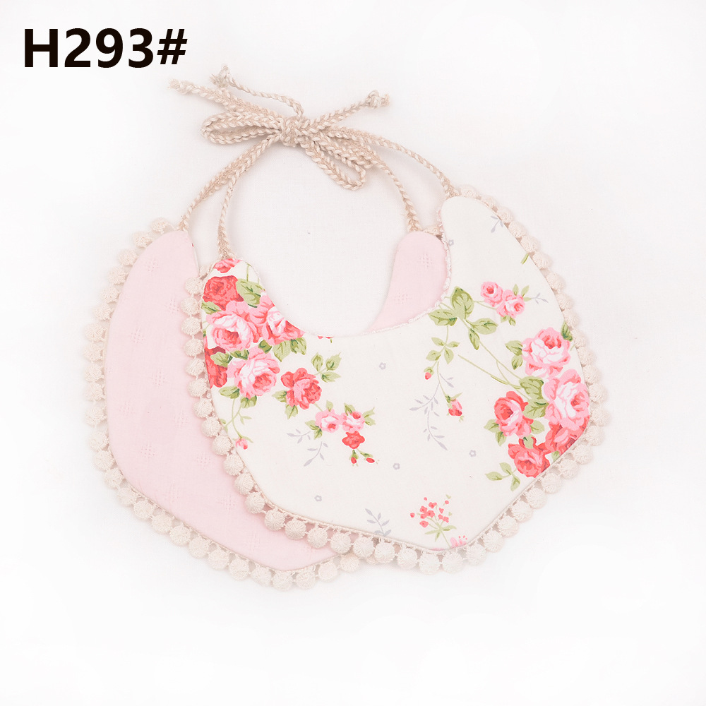 Pudcoco Baby Meisje Jongen Waterdicht Handdoek Kids Peuter Diner Voeden dubbeldeks Slabbetjes: H293