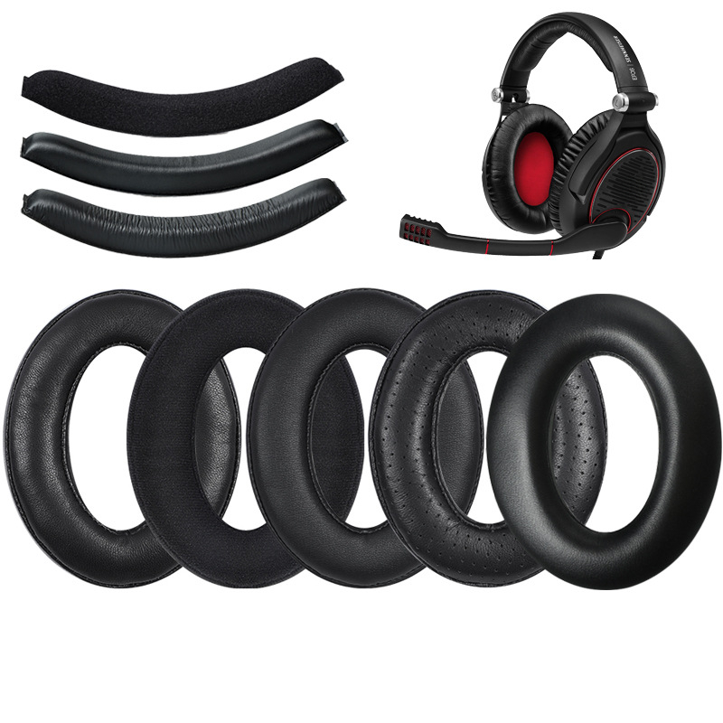 Head Beam Pad/Oorkussens Voor Sennheiser G4me Nul Game One Hd380 Pro Pc350 Pxc350 Pxc450 Oorwarmer Spons Lederen Mouw Accessoires
