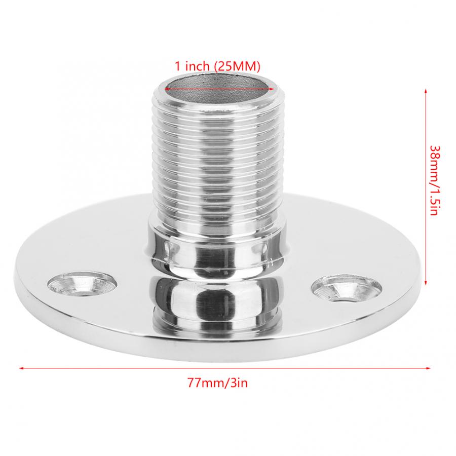 Marine Antenna Base Mount 316 stainless steel Male Thread Antenna Base Boat Accessories