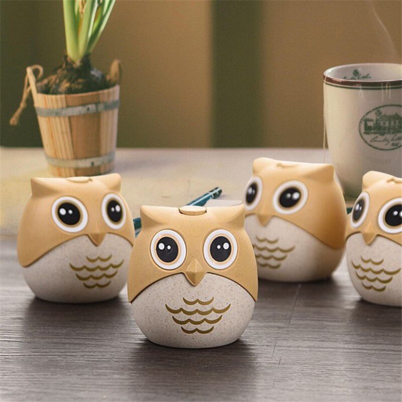 Plastic Cartoon Uil Tandenstoker Houder Populaire Geperst Tandenstoker Emmer Creatieve Stofdicht Met Deksel Doos Vat Voor Tandenstokers