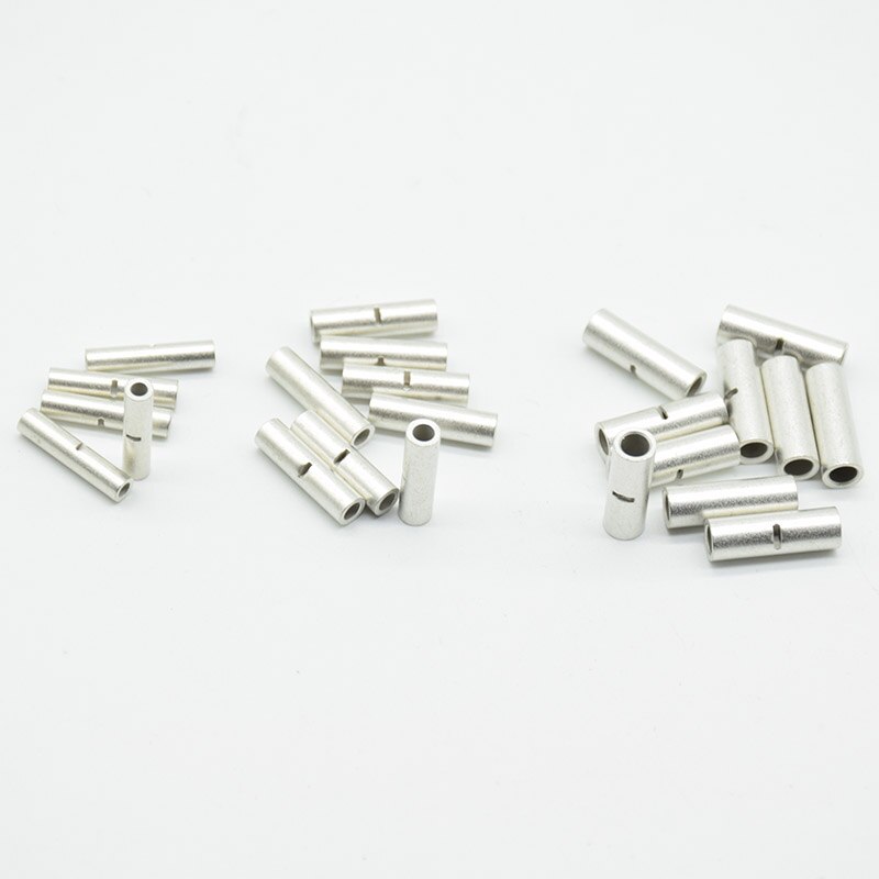 20 st butt wire kontakt awg 22-10 koppar förtenna skarv crimp terminal hylsa blanka terminaler crimp kontakt  bn1.25/2/3.5
