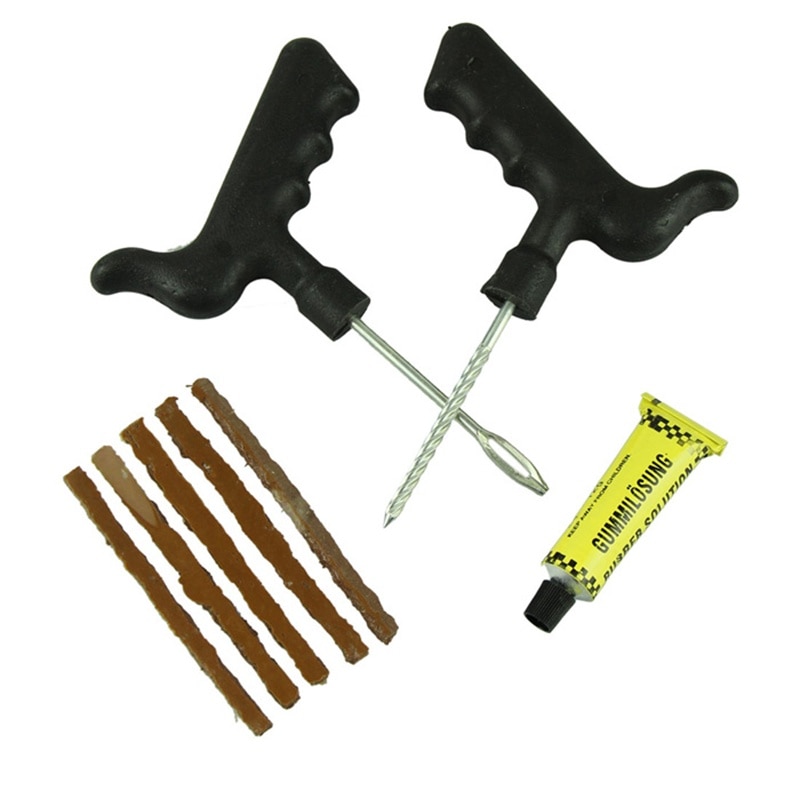 Car And Motorcycle tool Car Bike Auto Tubeless Tire Tyre Puncture Plug Repair Tool Kit Safety 5 Strip Vicky