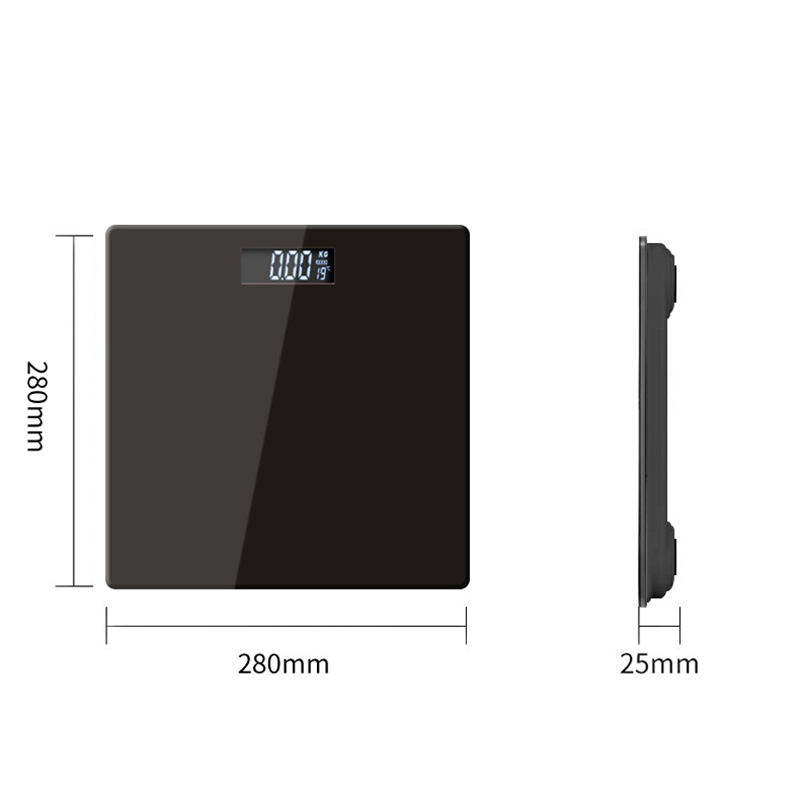 Weegschaal voor lichaamsgewicht, weegschaal, Trabgo. Digitale personenweegschaal met Step-On-technologie, 3 display met achtergrondverlichting, 180 kg weegschaal