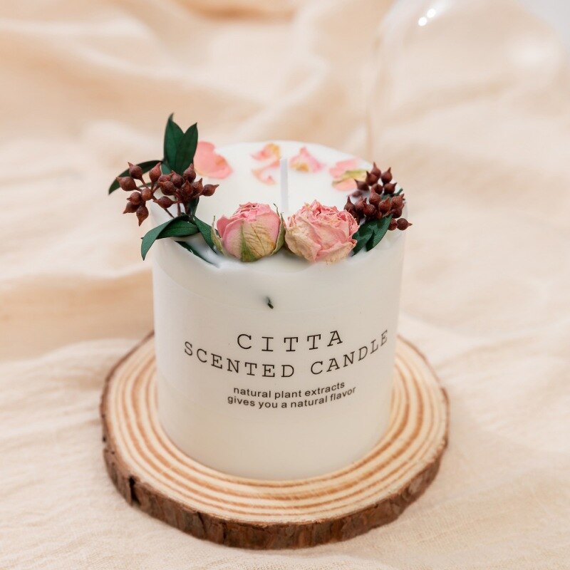 Romantische Duft Kerze Aromatherapie Kerzen Kreative Hause Zimmer Party Festival Dekoration Geburtstag Säule Kerze Duft: Rose