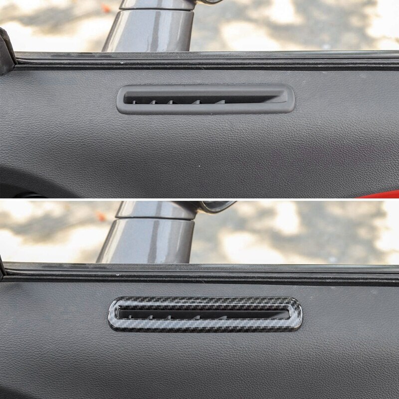 Car Door Air Condition Outlet Exhaust Decoration Cover Accessories for Dodge Challenger +