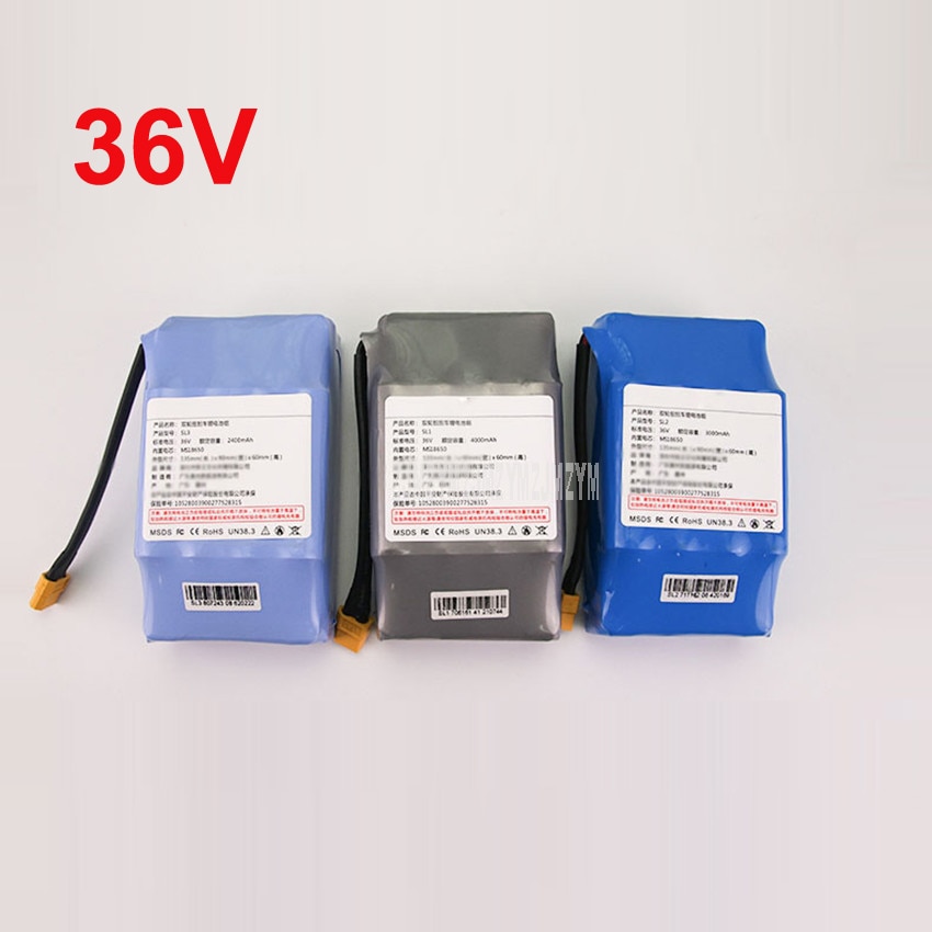 36V Electric Self Balancing Scooter Hoverboard Lithium Battery Pack For 6.5/8/10 inch Child Skateboard Mileage 75/130/180min