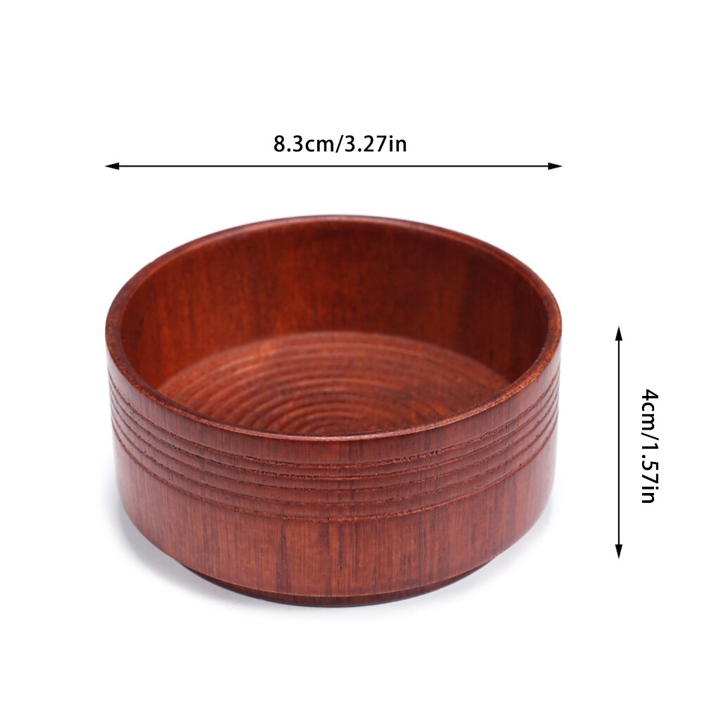 Shaving Soap Bowl Men Wood Oak Foam Wet Mug Shave Anti-Slip Dark Brown Cup Natural Face Cleaning Tools Shaving Soap Bowl