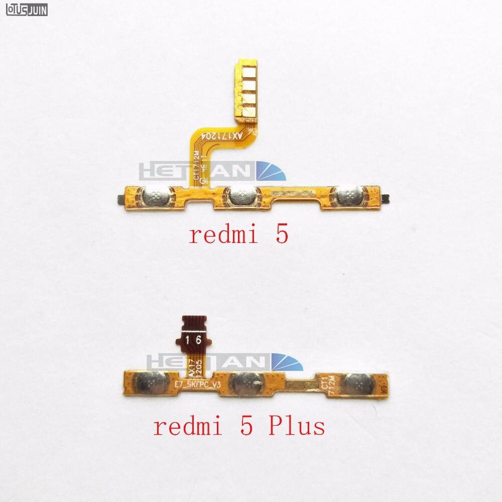 1PCS for Xiaomi redmi 5/Redmi 5 Plus Power Volume Key ON/OFF Button Switch Flex Cable Ribbon Replacement Repair Spare Parts